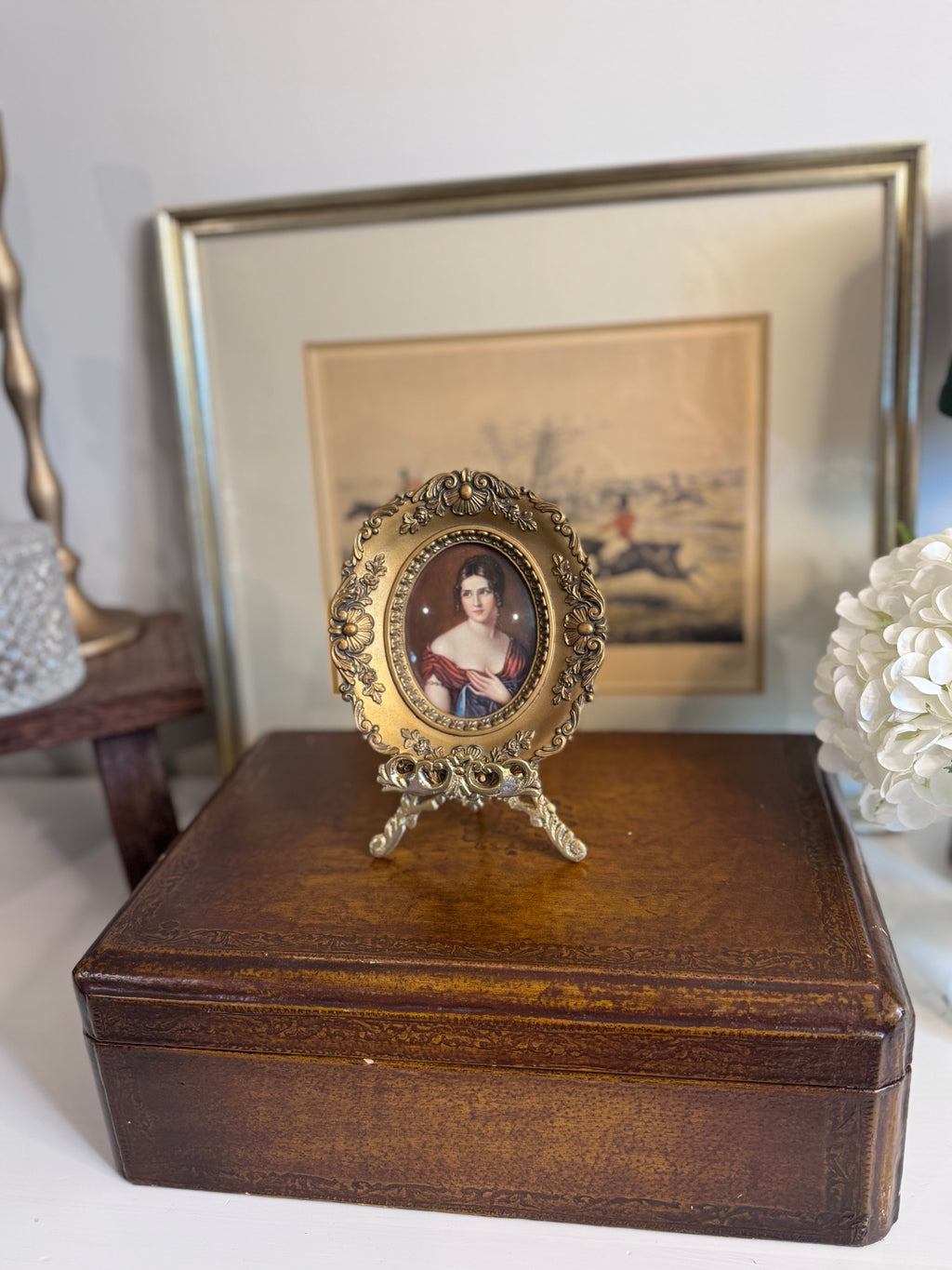 Vintage Cameo Creation Pauline Bonaparte Portrait Frame