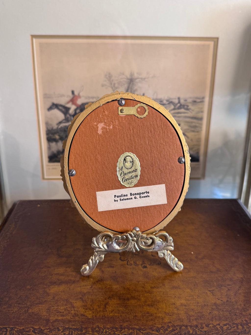 Vintage Cameo Creation Pauline Bonaparte Portrait Frame