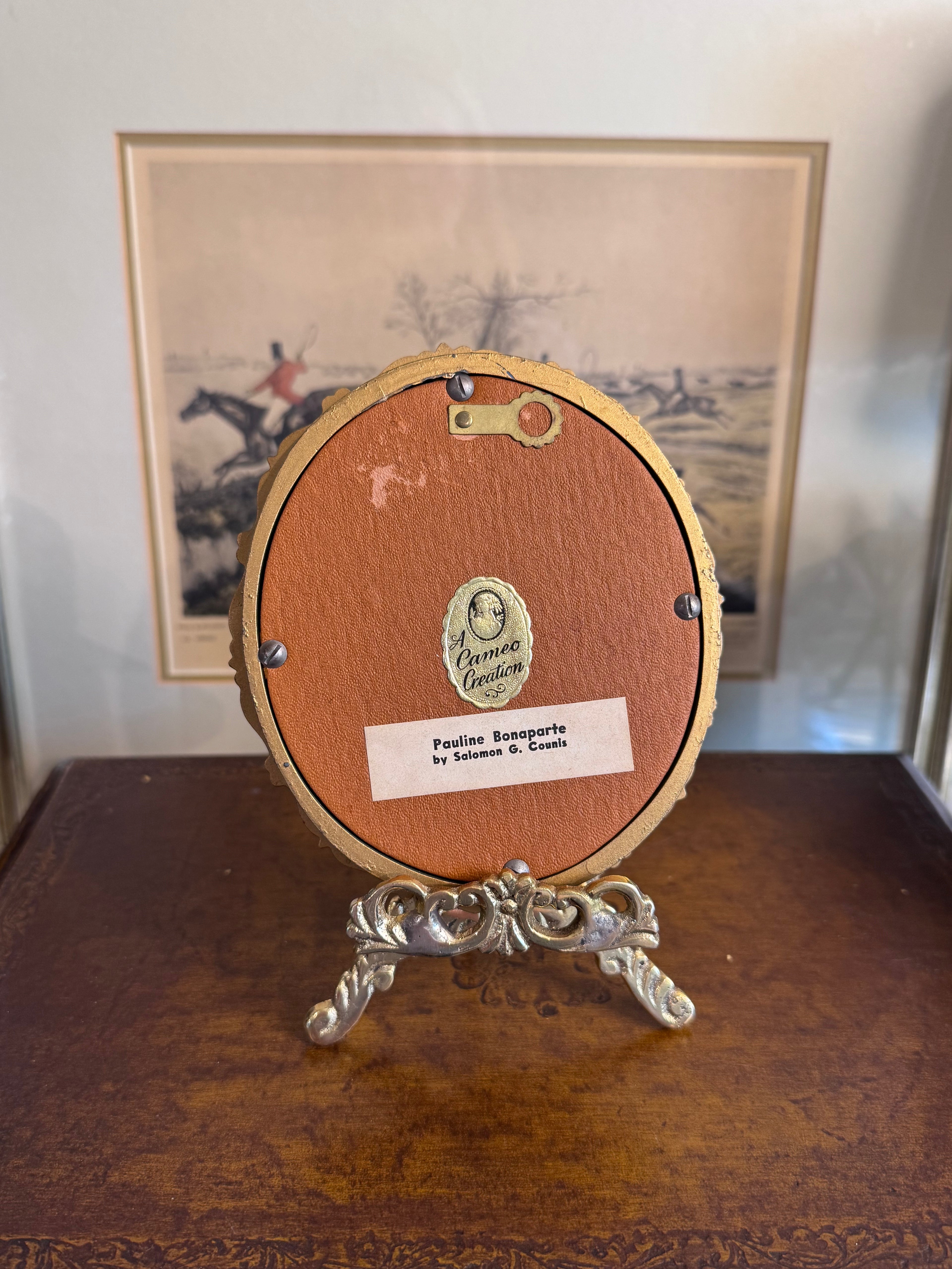 Vintage Cameo Creation Pauline Bonaparte Portrait Frame