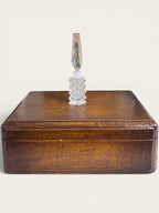 Vintage Crystal Perfume Bottle with Stopper