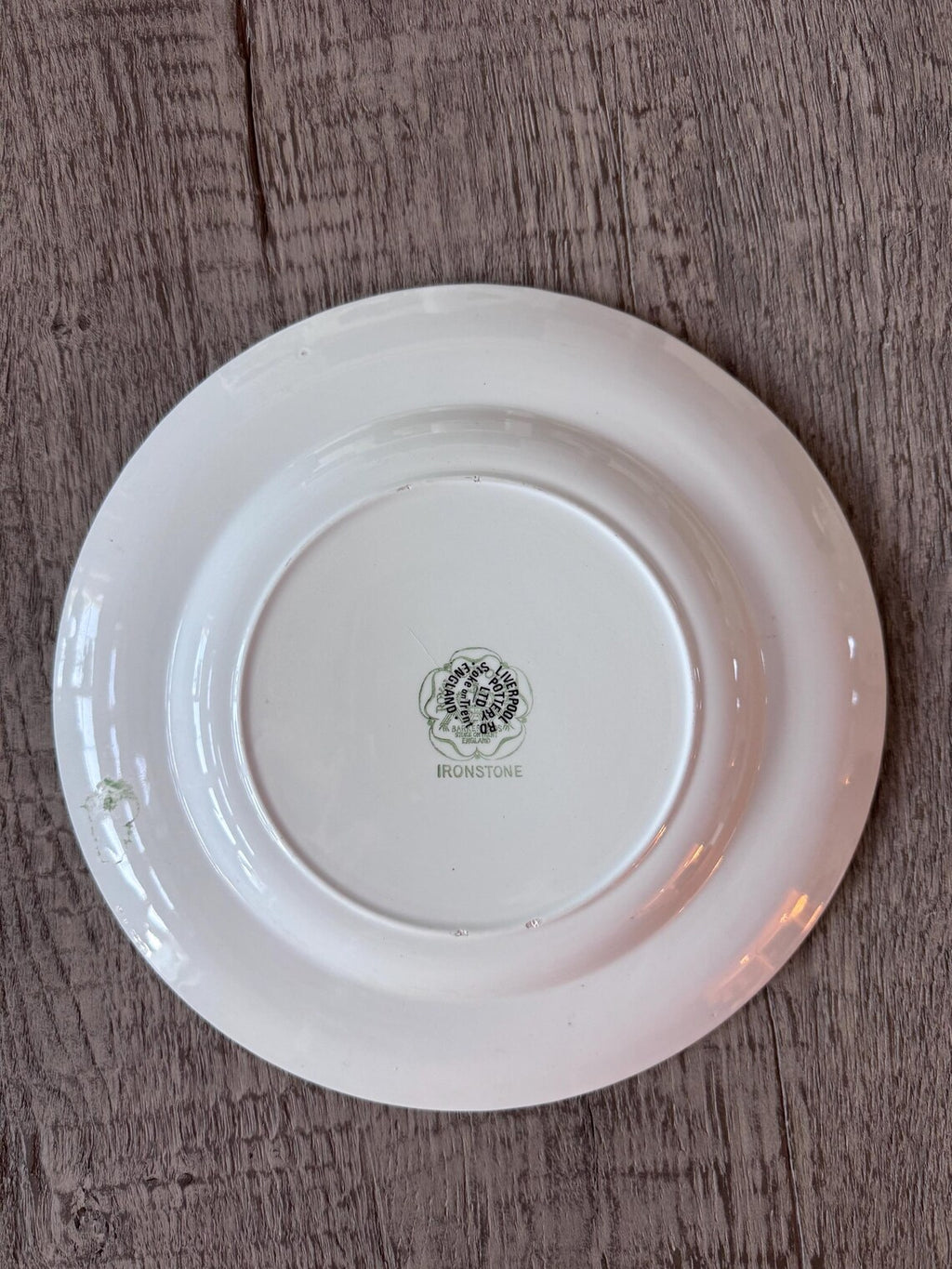 Vintage English Ironstone Plate – "Who’ll Buy My Lavender?" Gilt Decor, 10"