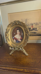 Vintage Cameo Creation Pauline Bonaparte Portrait Frame