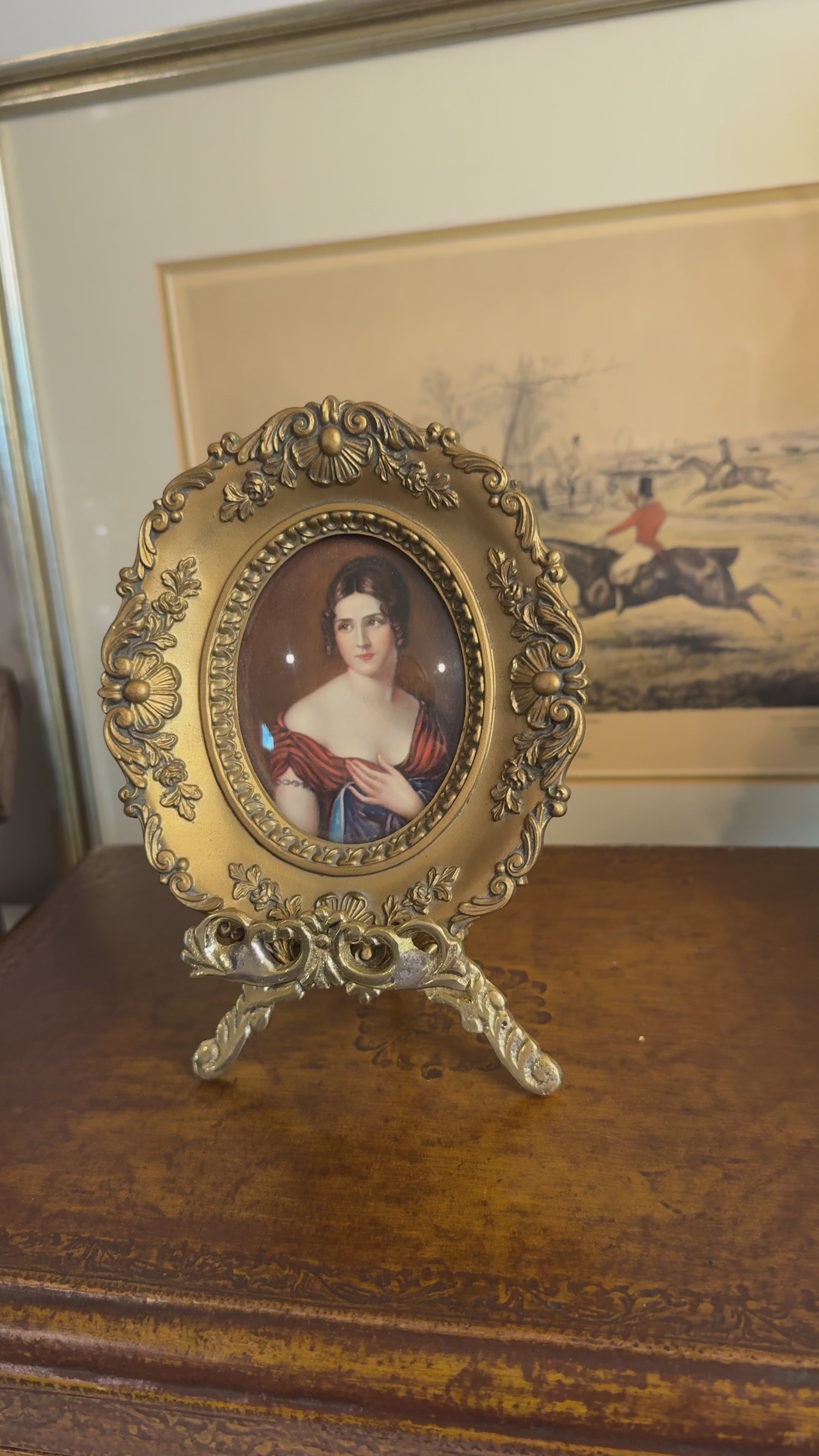 Vintage Cameo Creation Pauline Bonaparte Portrait Frame